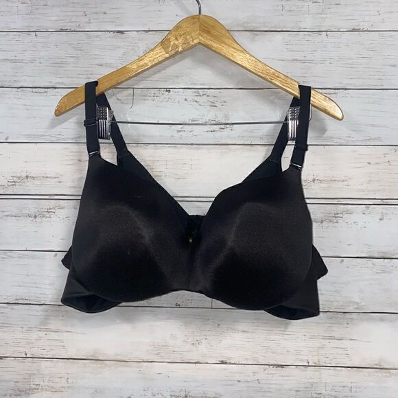 Black Cacique Lightly Lined Balconette Bra - Picture 1 of 5